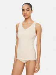 Triumph Top Sense Of Modal 10224796 Écru Slim Fit. Topy Triumph, xs, bez wzorów, z syntetyku, bez kołnierzyka, bez ramiączek. Za 59.99 zł.