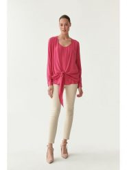 TATUUM Bluzka w kolorze różowym rozmiar: 42. Różowe bluzki Tatuum, bez wzorów, z wiskozy, bez kołnierzyka, bez ramiączek. Za 74.81 zł.