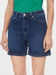 Tommy Hilfiger Szorty jeansowe Dnm Straight Short Rw Kai WW0WW41320 Niebieski Slim Fit. Niebieskie szorty Tommy Hilfiger, bez wzorów, z bawełny. Za 219.99 zł.