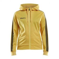 Bluza sportowa damska Craft Fullzip Pro Control. Żółte bluzy z kapturem Craft, m, bez wzorów, z kapturem. W wyprzedaży za 206.45 zł.