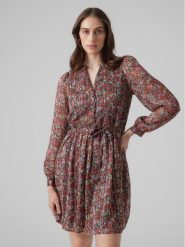 Vero Moda Sukienka codzienna Abby 10291789 Kolorowy Regular Fit. Sukienki Vero Moda, na co dzień, xs, bez wzorów, z syntetyku, bez kołnierzyka, bez ramiączek, proste. Za 99.99 zł.