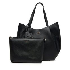 Torebka Guess. Czarne torebki klasyczne Guess, z aplikacjami, klasyczne, bez dodatków. Za 679.99 zł.