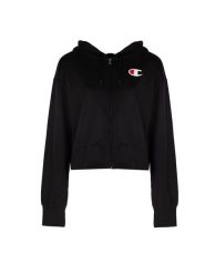 Bluza trekking damska. Czarne bluzy Champion, xl, z aplikacjami, z bawełny, bez ramiączek, z kapturem. Za 187.00 zł.