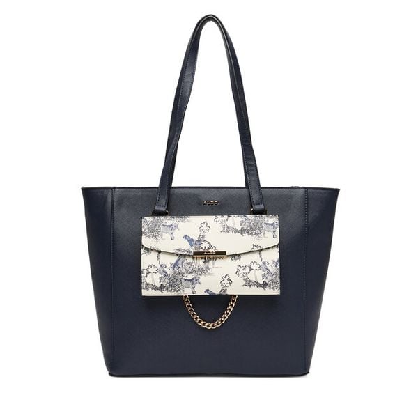 Torebka Aldo. Niebieskie shopper bag Aldo, bez wzorów, bez dodatków. Za 189.99 zł.