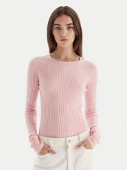 Patrizia Pepe Sweter 2K0337/K7S0-M555 Różowy Regular Fit. Czerwone swetry Patrizia Pepe, m, bez wzorów, z syntetyku, bez ramiączek. Za 829.99 zł.