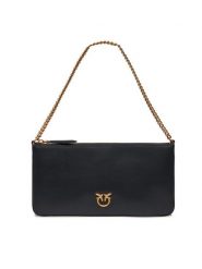 Pinko Torebka Horizontal Flat PE 24 PCPL 102747 A0F1 Czarny. Czarne kopertówki Pinko, bez wzorów, ze skóry, wizytowe, bez dodatków. Za 719.99 zł.