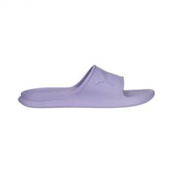 Klapki basenowe damskie Puma Popcat 20 Injex. Fioletowe klapki Puma, bez wzorów, z materiału, sportowe, bez obcasa, bez zapięcia. Za 102.60 zł.