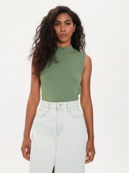 Vero Moda Top Mary 10306899 Zielony Tight Fit. Zielone topy Vero Moda, xl, bez wzorów, z wiskozy, bez kołnierzyka, bez ramiączek. Za 89.99 zł.