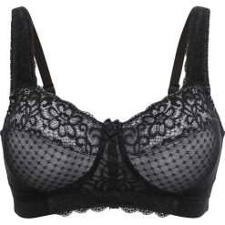 Biustonosz odciążający, bez fiszbinów bonprix czarno-matowy srebrny. Biustonosze marki bonprix. Za 49.99 zł.