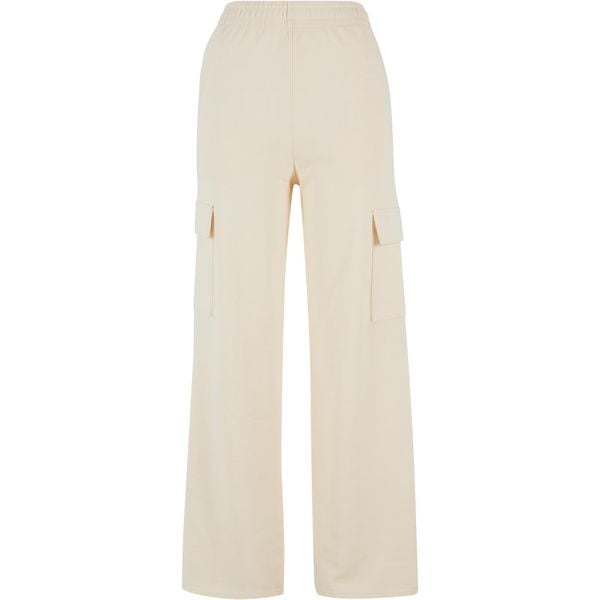 Damskie spodnie dresowe loose fit Urban Classics. Białe spodnie dresowe Urban Classics, bez wzorów, z bawełny, długie. Za 156.00 zł.