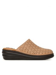 Go Soft Klapki LA3J7701-7 Beżowy. Brązowe klapki GO SOFT, bez wzorów, z materiału, bez obcasa, bez zapięcia. Za 119.99 zł.