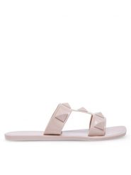 JENNY Klapki CT1011-9B Beżowy. Brązowe klapki Jenny, bez wzorów, z syntetyku, bez obcasa, bez zapięcia. Za 39.99 zł.