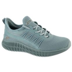 Buty sportowe Sneakersy damskie, Bobs Geo-New Aesthetics. Niebieskie buty sportowe lifestyle Skechers, bez wzorów, sportowe, bez zapięcia, skechers sport. Za 239.99 zł.
