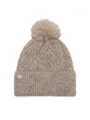 Roxy Czapka RX-W3-001-AW24 Beżowy. Brązowe czapki zimowe Roxy, bez wzorów, z materiału. Za 59.99 zł.