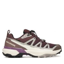 Trekkingi Salomon. Brązowe trekkingi Salomon, bez wzorów, z gore-texu, bez zapięcia, trekkingowe, gore-tex. Za 639.99 zł.