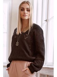 Stylove Sukienka w kolorze czarnym rozmiar: onesize. Czarne sukienki Stylove, na co dzień, bez wzorów, bez kołnierzyka, bez ramiączek, midi, proste. Za 127.95 zł.
