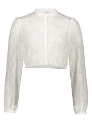 LIMBERRY Bluzka dirndl "Alena" w kolorze białym rozmiar: 42. Białe bluzki LIMBERRY, bez wzorów, z koronki, bez kołnierzyka, bez ramiączek. Za 201.55 zł.