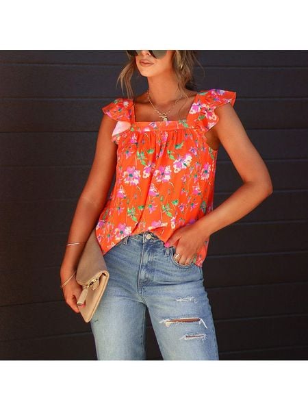 LA Angels Bluzka w kolorze pomarańczowym rozmiar: XL. Pomarańczowe bluzki LA Angels, xl, bez wzorów, bez kołnierzyka, bez ramiączek. Za 70.41 zł.