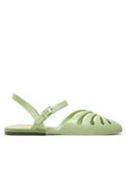 Melissa Sandały Dahlia + Jason Wu Ad 33335 Zielony. Zielone sandały Melissa, bez wzorów, z tworzywa sztucznego, bez obcasa, na płaskiej podeszwie, bez zapięcia. Za 299.99 zł.