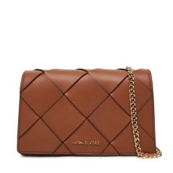 Torebka MICHAEL Michael Kors. Brązowe kopertówki MICHAEL Michael Kors, bez wzorów, wizytowe, bez dodatków. Za 859.99 zł.