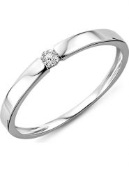 Diamant Exquis Złoty pierścionek z diamentem rozmiar: 48. Szare pierścionki Diamant Exquis, z diamentem, złote. Za 838.53 zł.