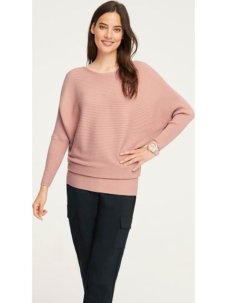 Heine Sweter w kolorze szaroróżowym rozmiar: 48/50. Różowe swetry Heine, bez wzorów, bez ramiączek. Za 65.85 zł.