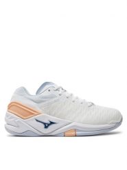 Mizuno Buty halowe Wave Stealth Neo X1GB2000 Biały. Białe buty treningowe Mizuno, bez wzorów, z materiału, bez zapięcia. Za 769.99 zł.