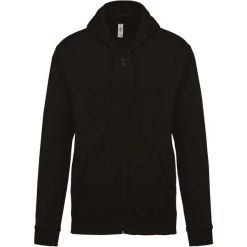 Bluza z kapturem i zamkiem błyskawicznym Kariban Molleton. Niebieskie bluzy z kapturem KARIBAN, l, bez wzorów, z bawełny, z kapturem. Za 189.50 zł.