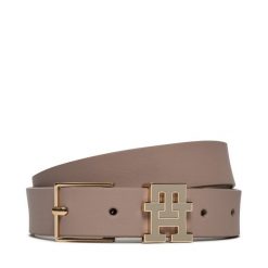 Pasek Damski Tommy Hilfiger. Szare paski Tommy Hilfiger, bez wzorów. Za 169.99 zł.