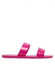 JENNY Klapki CT1011-6 Różowy. Czerwone klapki Jenny, bez wzorów, z syntetyku, bez obcasa, bez zapięcia. Za 39.99 zł.