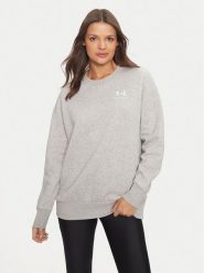 Under Armour Bluza Essential 1379475 Szary Loose Fit. Szare bluzy Under Armour, xl, bez wzorów, z bawełny, bez kaptura. Za 299.99 zł.
