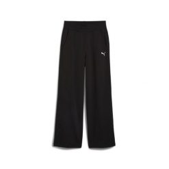 Spodnie Puma Her Hw Straight Fl. Czarne spodnie dresowe Puma, bez wzorów, z dresówki. Za 173.99 zł.