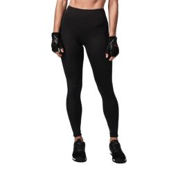 Legginsy damskie STRONG ID Essential. Czarne legginsy STRONG ID, bez wzorów, sportowe. Za 149.99 zł.