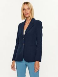 Rinascimento Marynarka CFC0114943003 Granatowy Regular Fit. Niebieskie marynarki i żakiety Rinascimento, l, bez wzorów, z syntetyku, bez ramiączek. Za 1,039.00 zł.