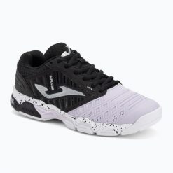 Buty do siatkówki damskie Joma V.Impulse. Czarne buty treningowe Joma, bez wzorów, z materiału, bez zapięcia, do siatkówki. Za 289.99 zł.