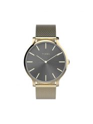 Timex Zegarek Transcend TW2W19700 Złoty. Żółte, analogowe zegarki Timex, złote. Za 379.99 zł.
