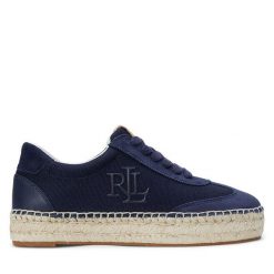 Espadryle LAUREN RALPH LAUREN. Niebieskie espadryle Lauren Ralph Lauren, bez wzorów, bez obcasa. Za 519.99 zł.