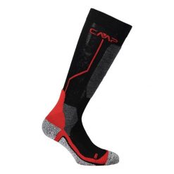 Skarpety narciarskie CMP SKI SOCK WOOL wełniane ocieplane antybakteryjne. Czarne skarpetki CMP, bez wzorów, z wełny. Za 164.50 zł.