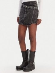 HUGO Spódnica mini Galaxy 50559270 Czarny. Czarne spódnice Hugo, s, bez wzorów, z bawełny, mini. Za 449.99 zł.