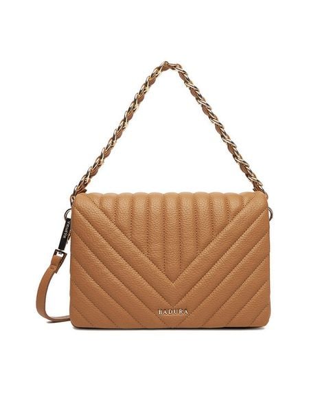 Badura Torebka C-ADALE-XCH003 Beżowy. Brązowe torebki klasyczne Badura, bez wzorów, z materiału, bez dodatków. Za 229.99 zł.