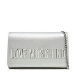 Torebka LOVE MOSCHINO. Szare kopertówki Love Moschino, bez wzorów, wizytowe, bez dodatków. Za 429.99 zł.