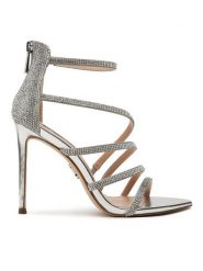 Steve Madden Sandały Beamish Sandal SM11002585-751 Srebrny. Szare sandały Steve Madden, bez wzorów, z syntetyku, bez obcasa, na szpilce, bez zapięcia. Za 649.99 zł.