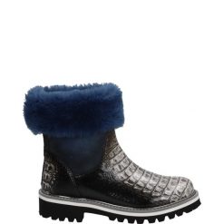 BOTKI DAMSKIE 12783 CARA OFFWH. Botki Venezia, bez wzorów, ze skóry, bez obcasa, bez zapięcia. Za 299.00 zł.