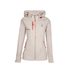 Kurtka softshell damska AULP ROSSA wodoodporna oddychająca regulowana z kapturem. Brązowe kurtki przejściowe sportowe Aulp, bez wzorów, z softshellu, z kapturem, trekkingowe. W wyprzedaży za 299.99 zł.