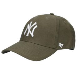 Czapka z daszkiem dla dorosłych New York Yankees MVP Cap. Niebieskie czapki z daszkiem 47 Brand, bez wzorów, sportowe. Za 99.99 zł.