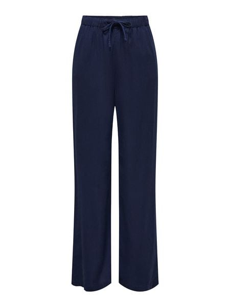 ONLY Spodnie w kolorze granatowym rozmiar: M/L32. Niebieskie spodnie materiałowe ONLY, bez wzorów, z materiału. Za 129.95 zł.
