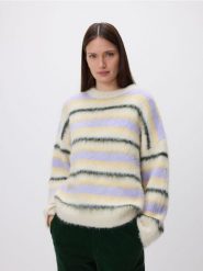 Sweter w paski - wielobarwny. Swetry Reserved, l, bez wzorów, z dzianiny, bez ramiączek. Za 179.99 zł.