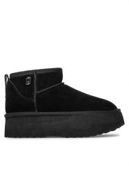 Liu Jo Śniegowce Jane 01 SA4051 PX002 Czarny. Czarne śniegowce Liu Jo, bez wzorów, ze skóry, bez zapięcia. Za 749.99 zł.