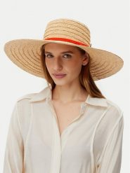 LAUREN RALPH LAUREN Kapelusz 454966230001 Beżowy. Brązowe kapelusze Lauren Ralph Lauren, bez wzorów, z tworzywa sztucznego. Za 309.99 zł.