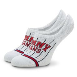 Skarpety stopki unisex Tommy Jeans. Białe skarpetki Tommy Jeans, bez wzorów, z jeansu. Za 19.99 zł.